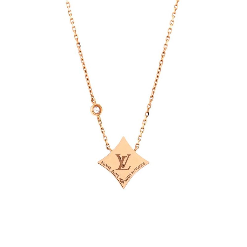 Louis Vuitton Color Blossom BB Star Pendant Necklace 18K Rose Gold with Diamond - Picture 3 of 3